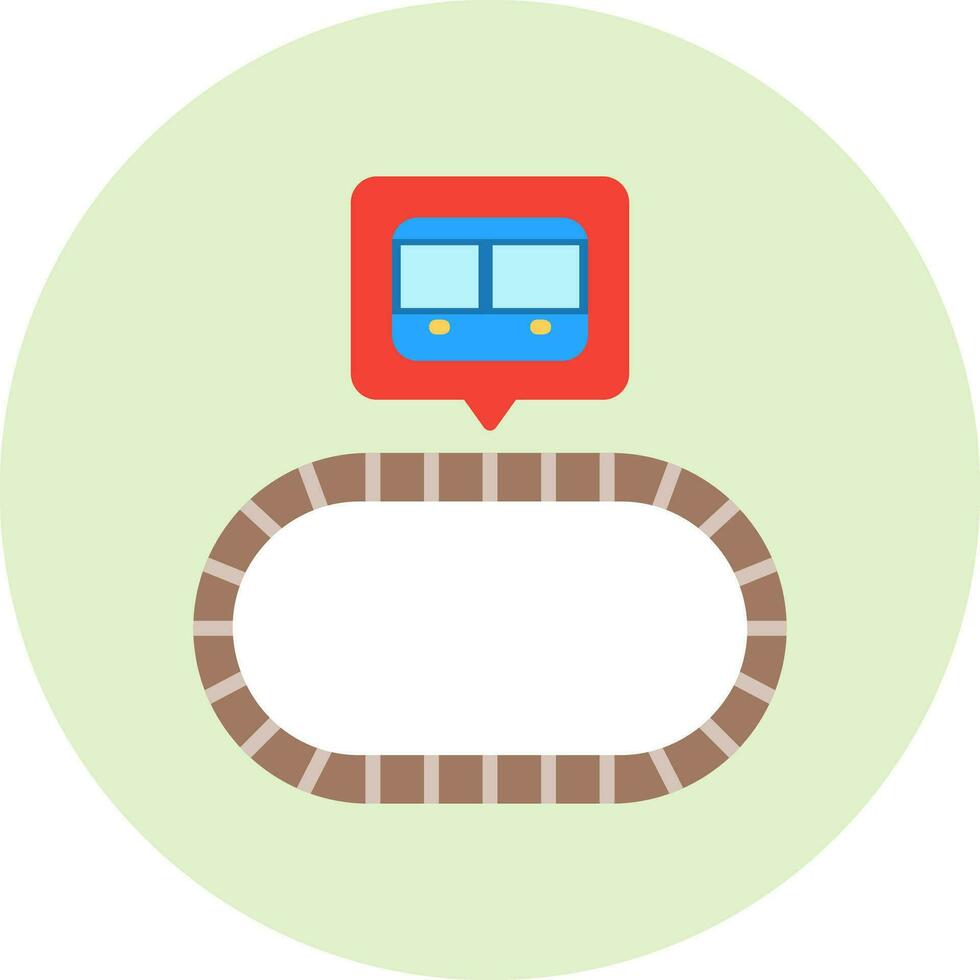 icône de vecteur de chemin de fer