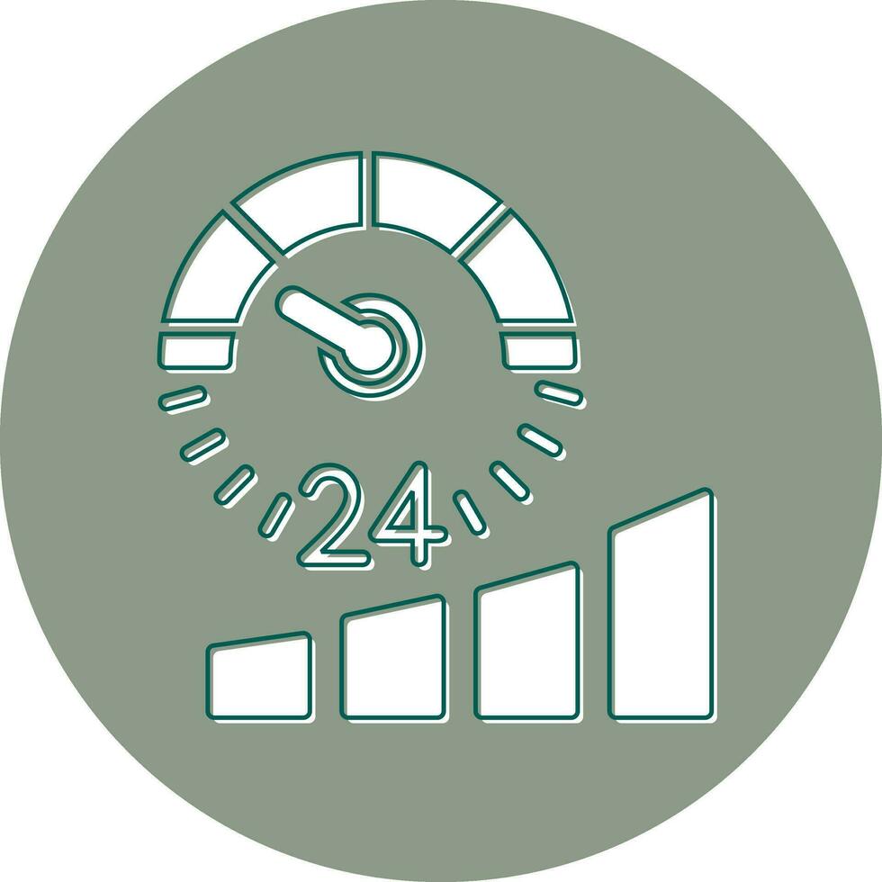 icône de vecteur de compteur de vitesse