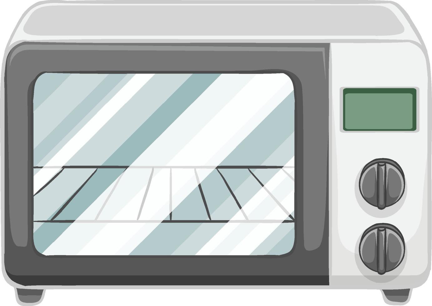 Four électrique isolé sur fond blanc vecteur