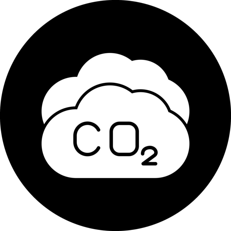 icône de vecteur de dioxyde de carbone