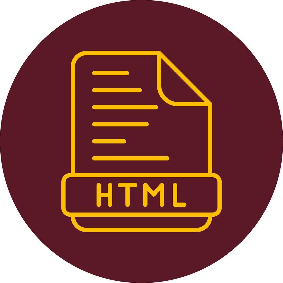 icône de vecteur html