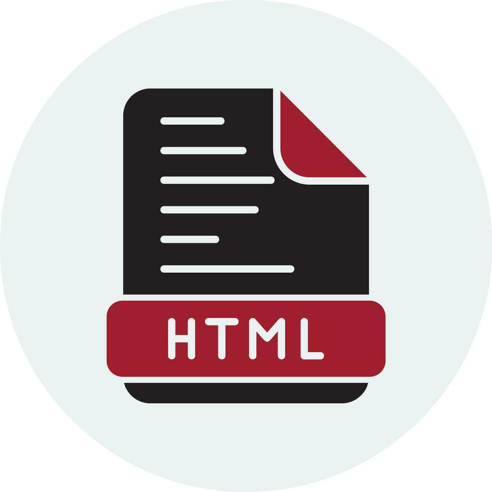 icône de vecteur html