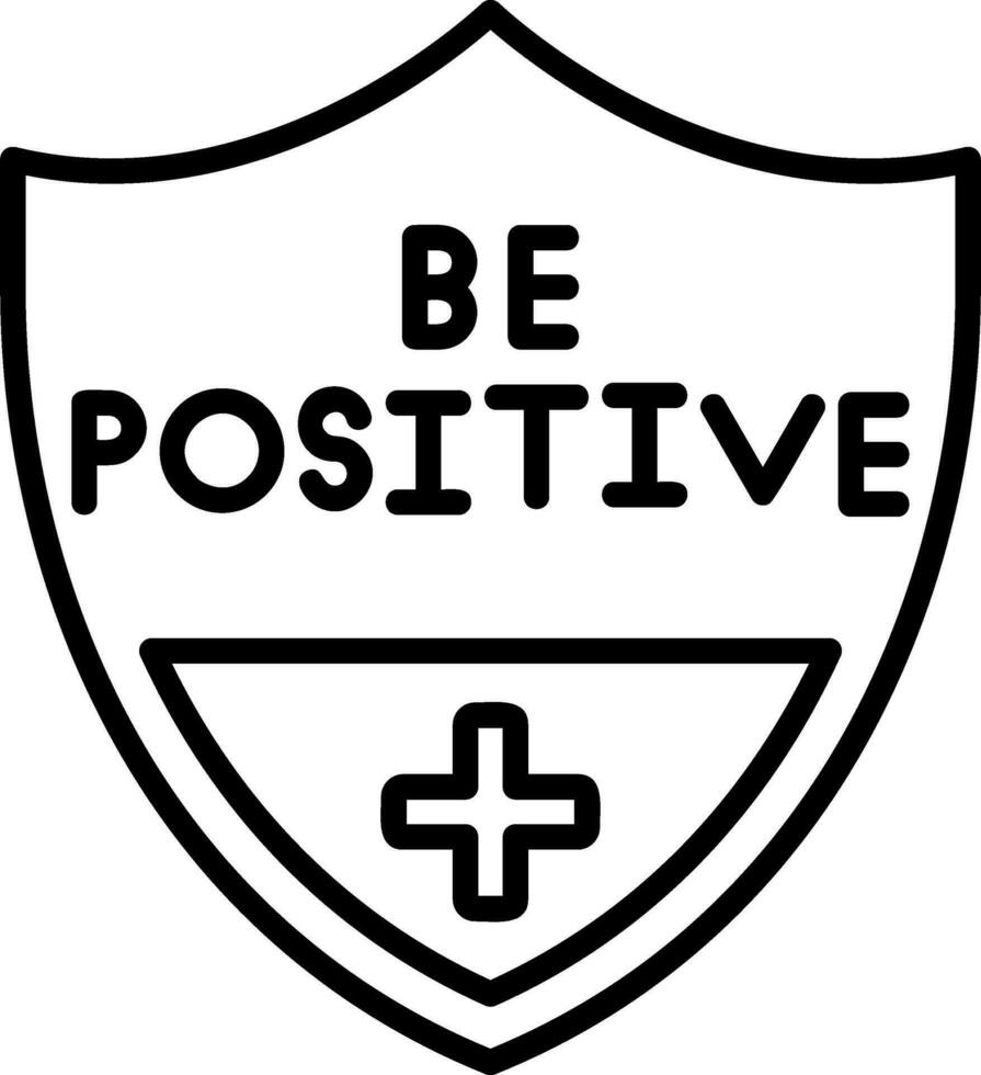 être positif vecteur icône