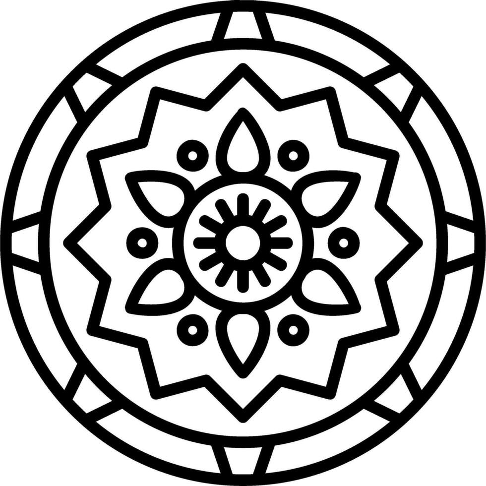 icône de vecteur de mandala