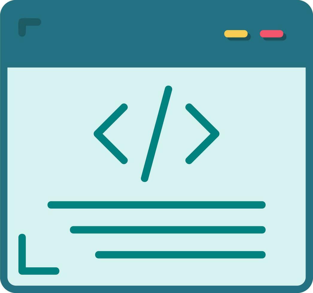 icône de vecteur de programmation web