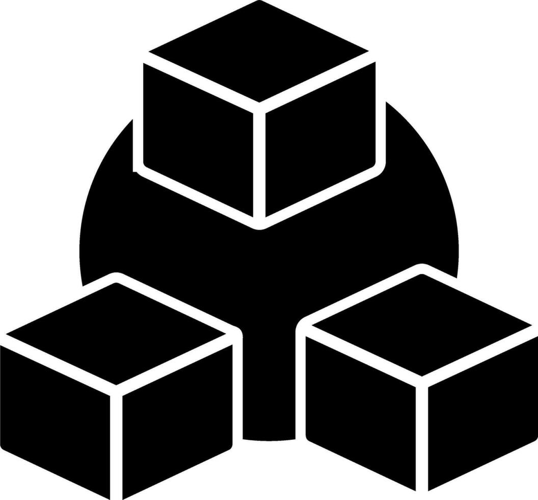 icône de vecteur de bloc