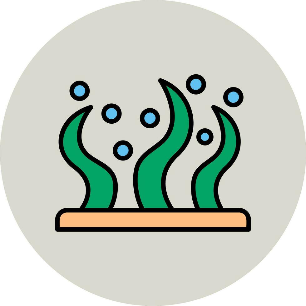 icône de vecteur d'algues