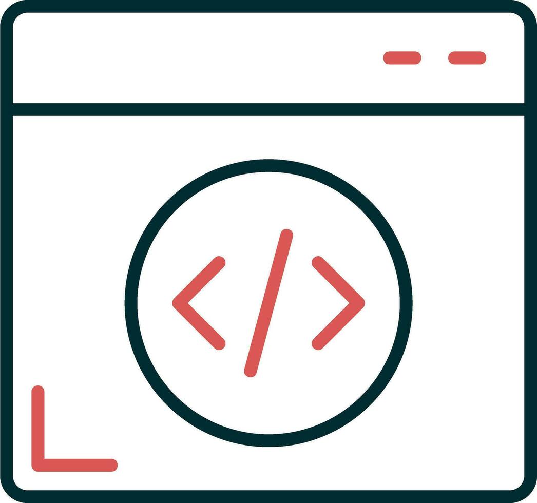 icône de vecteur de programmation web