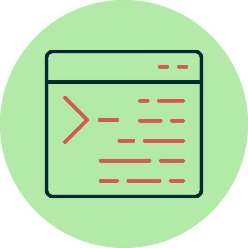 icône de vecteur de borne de code