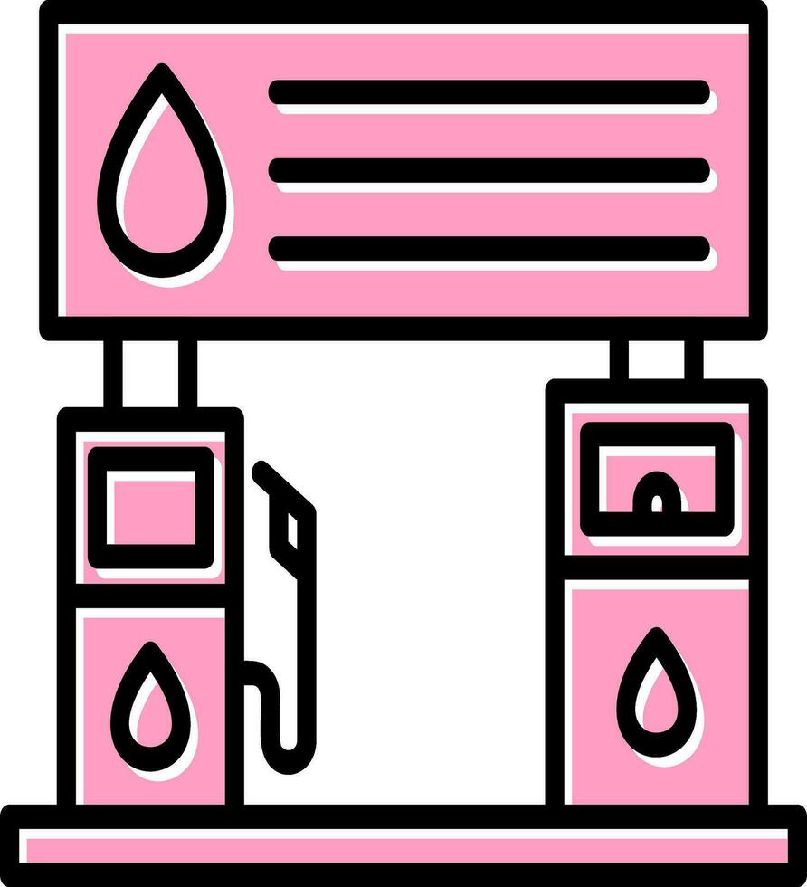 icône de vecteur de station-service