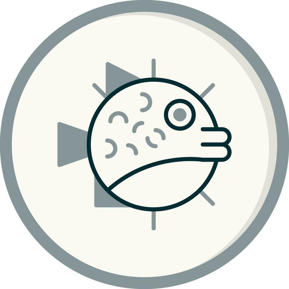 icône de vecteur de poisson-globe