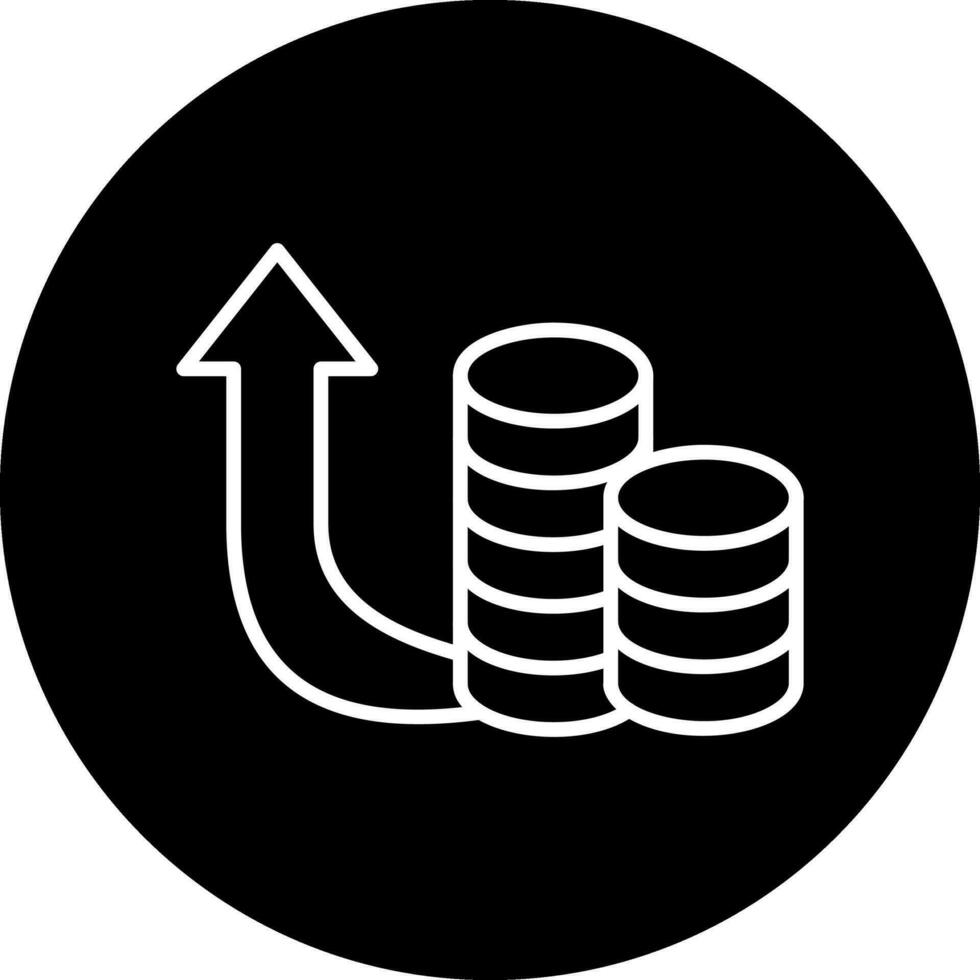 icône de vecteur d'inflation