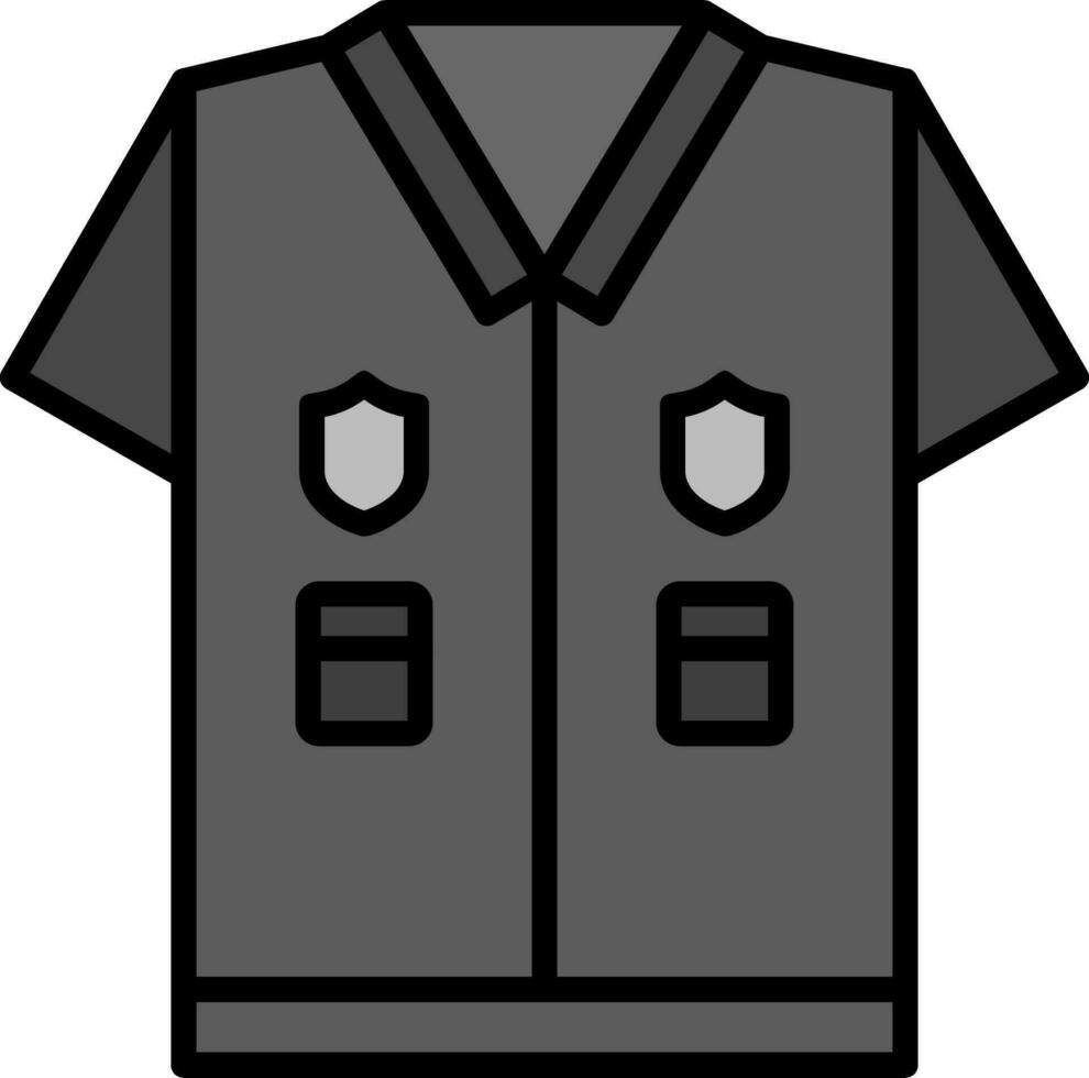 police uniforme vecteur icône