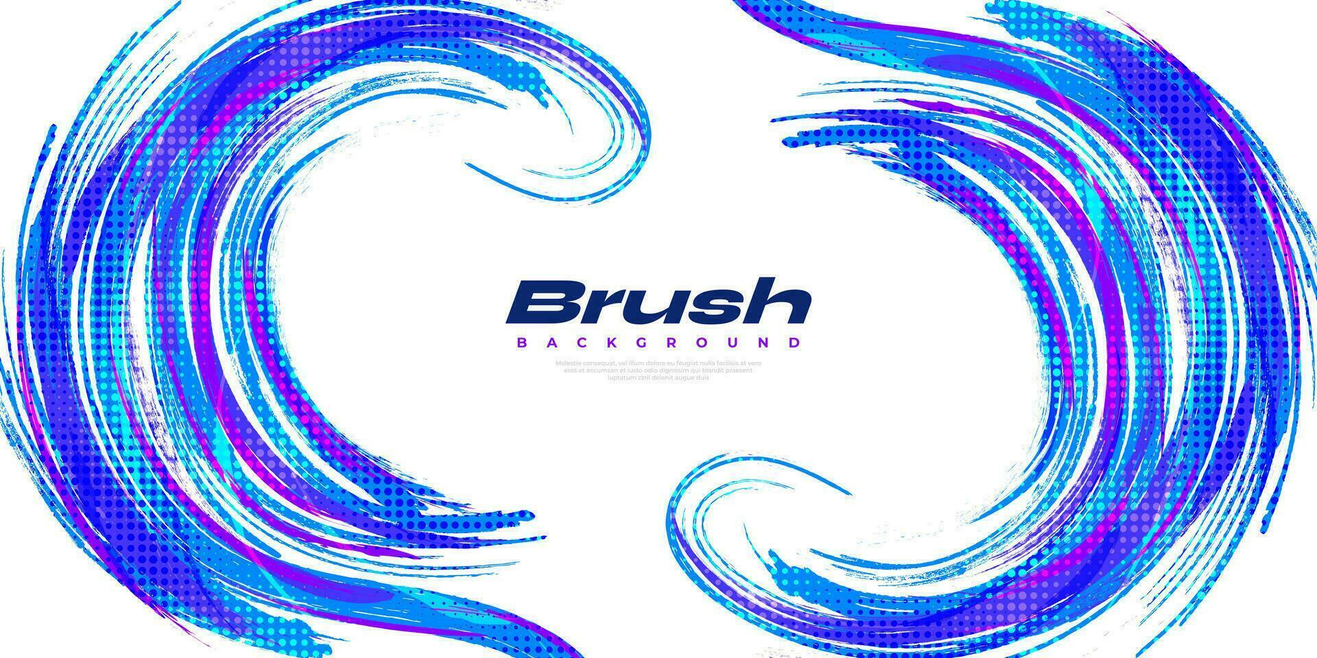 abstrait et coloré grunge brosse Contexte avec demi-teinte effet. brosse accident vasculaire cérébral illustration pour bannière, affiche, ou des sports Contexte. rayure et texture éléments pour conception vecteur