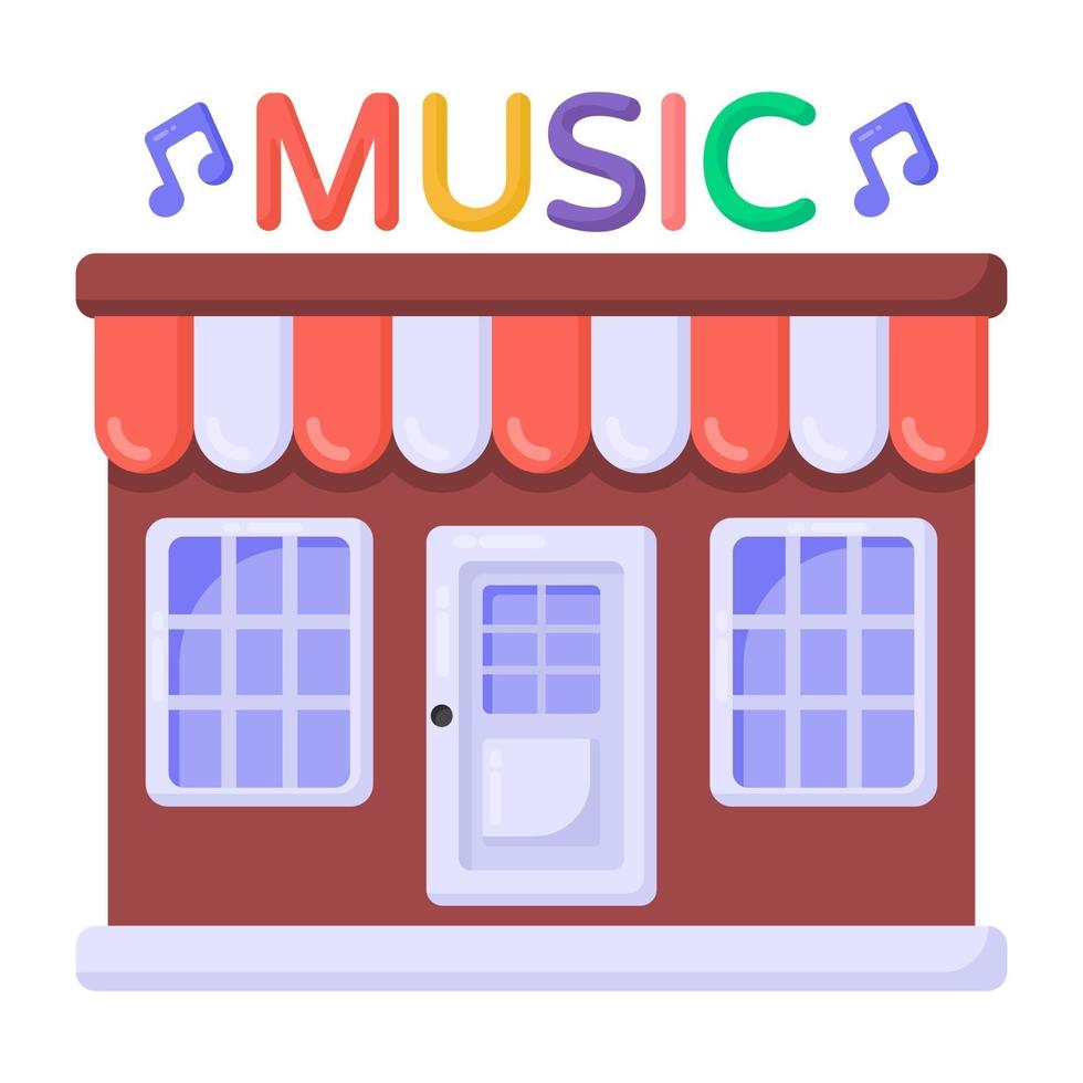 magasin de studio de musique vecteur