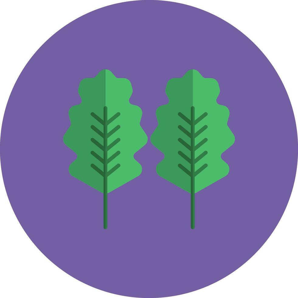 chêne feuille vecteur icône