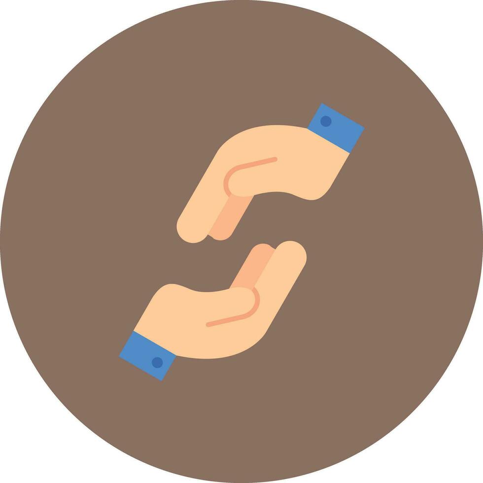 icône de vecteur de main secourable