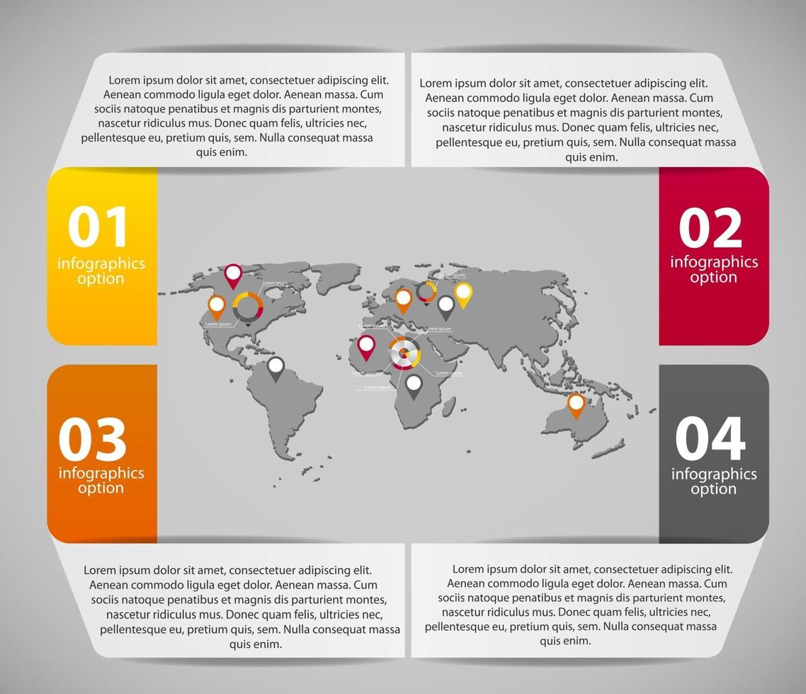 illustration vectorielle de modèle d'entreprise infographique vecteur