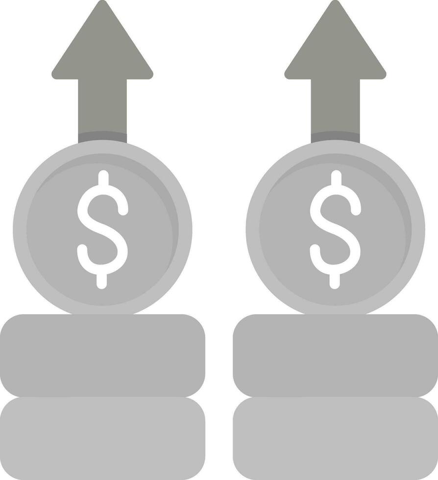 revenu augmenter vecteur icône