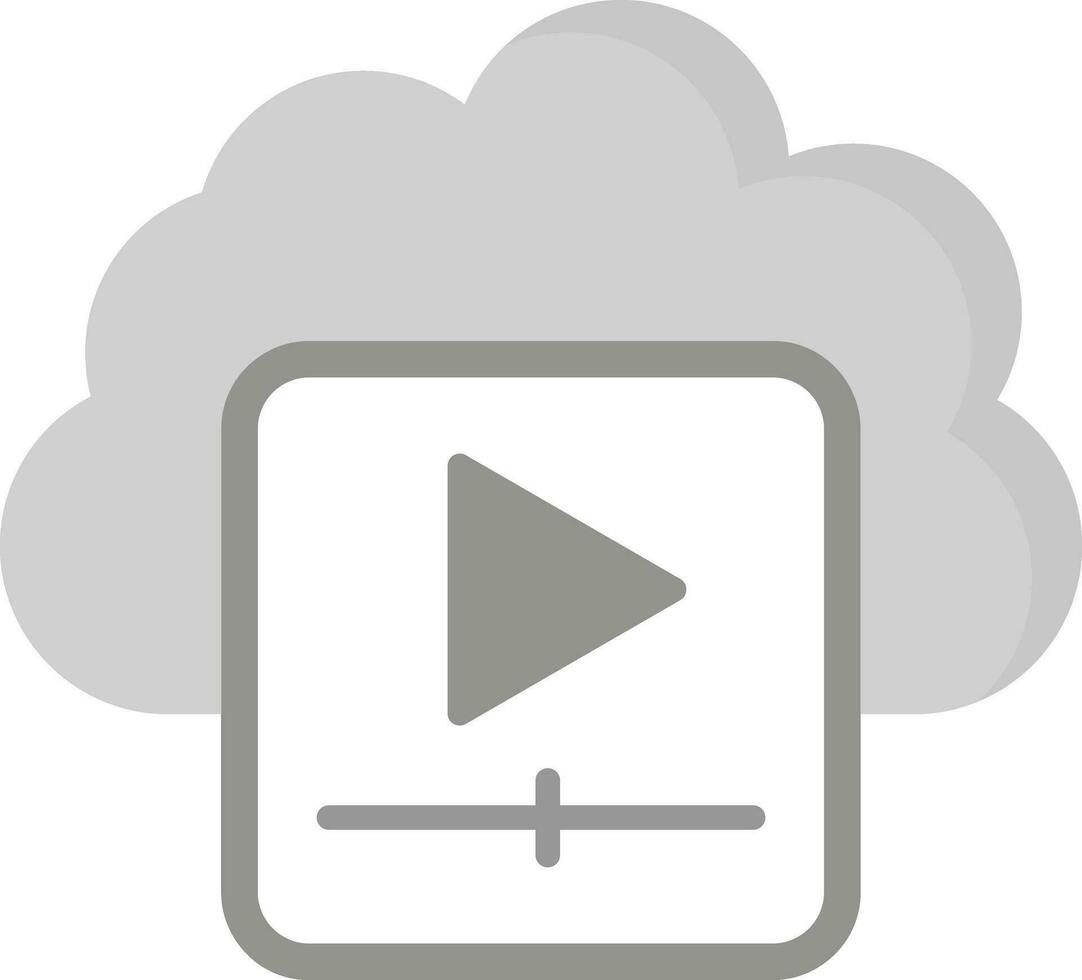 nuage vidéos vecteur icône