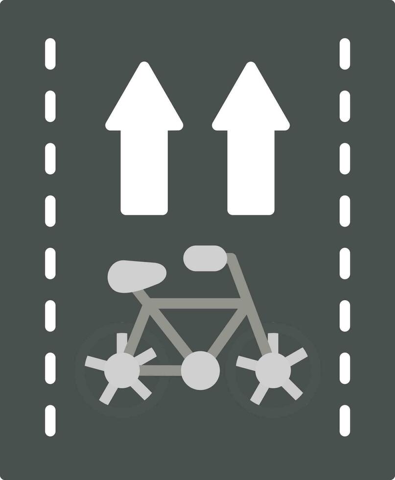 icône de vecteur de piste cyclable