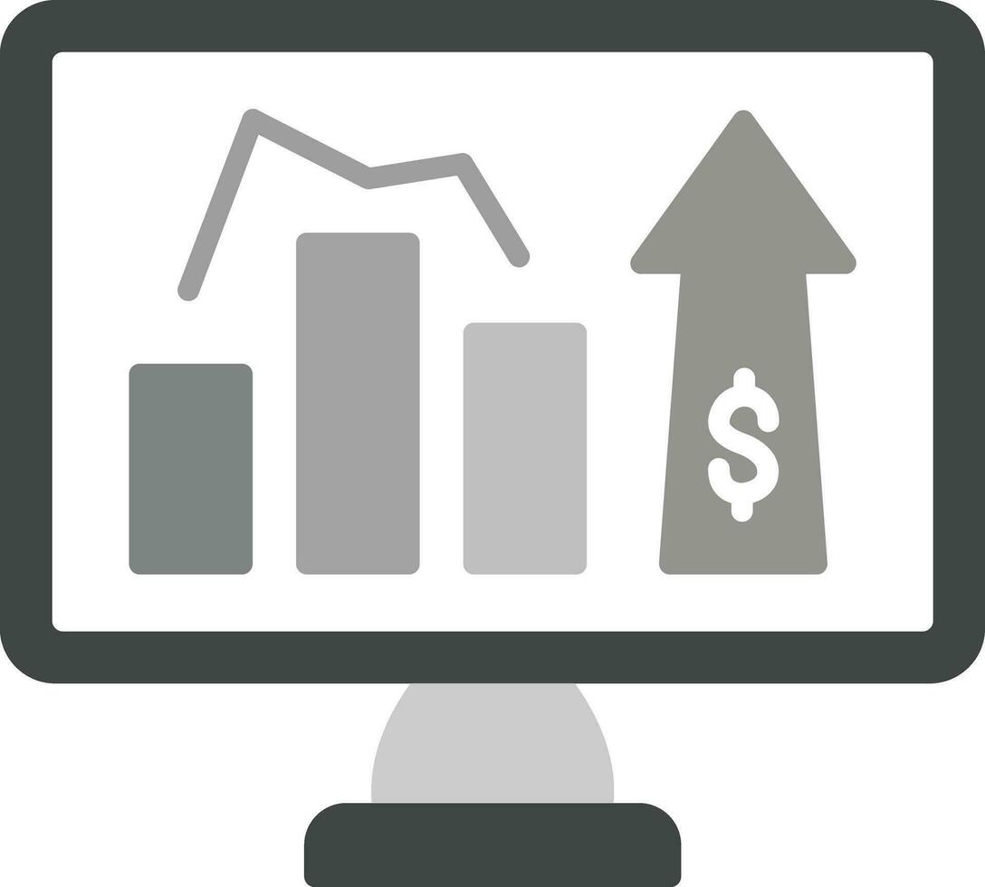 icône de vecteur de statistiques en ligne