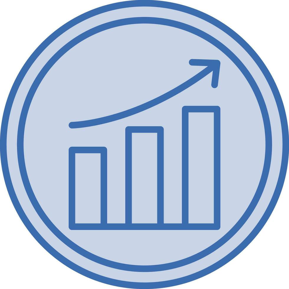 en augmentant cercle processus vecteur icône