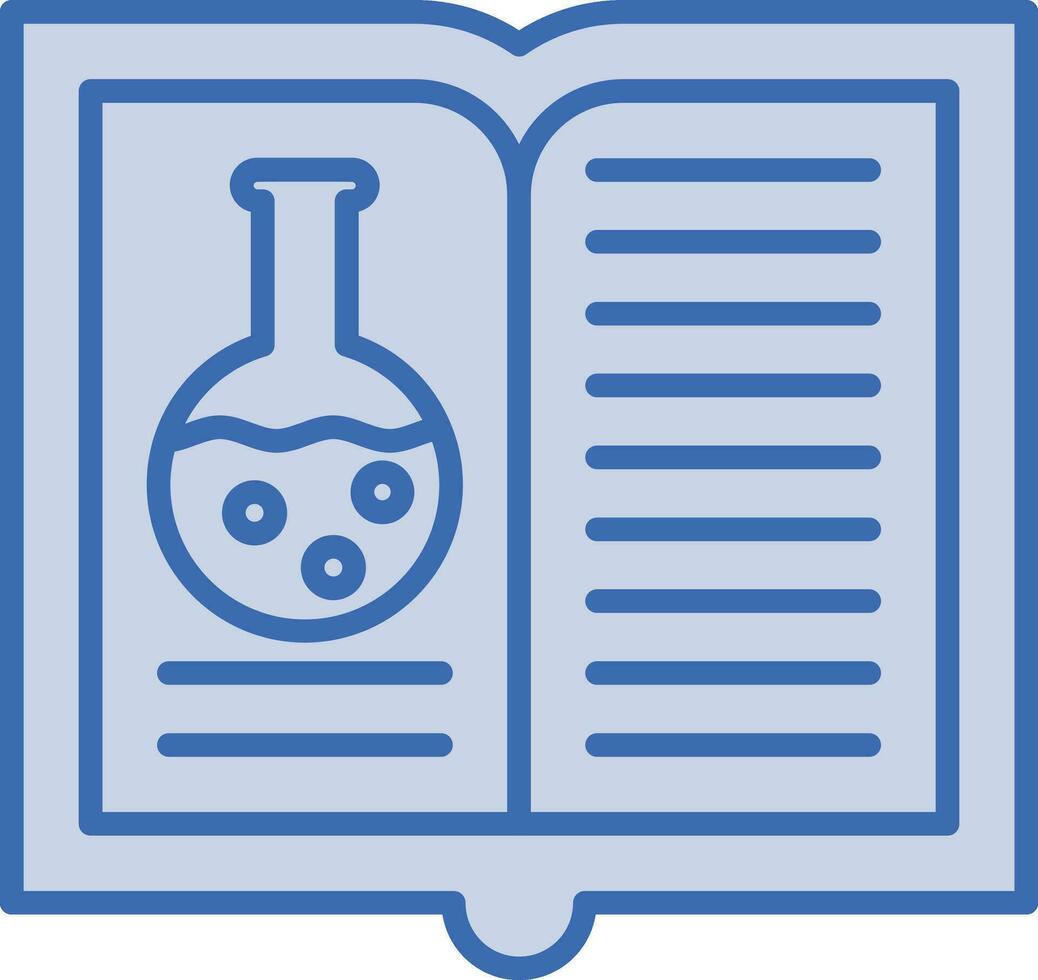 chimie ouvert livre vecteur icône