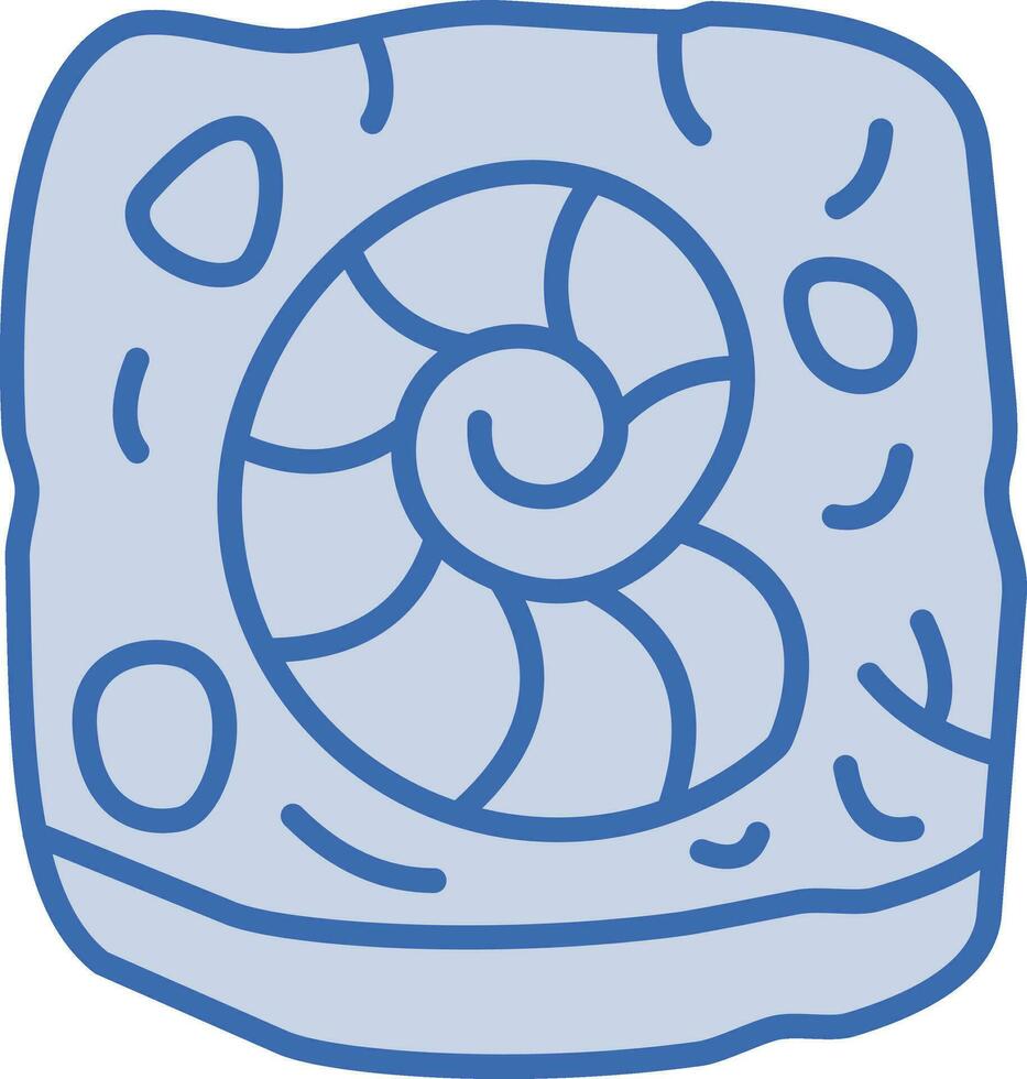 icône de vecteur fossile