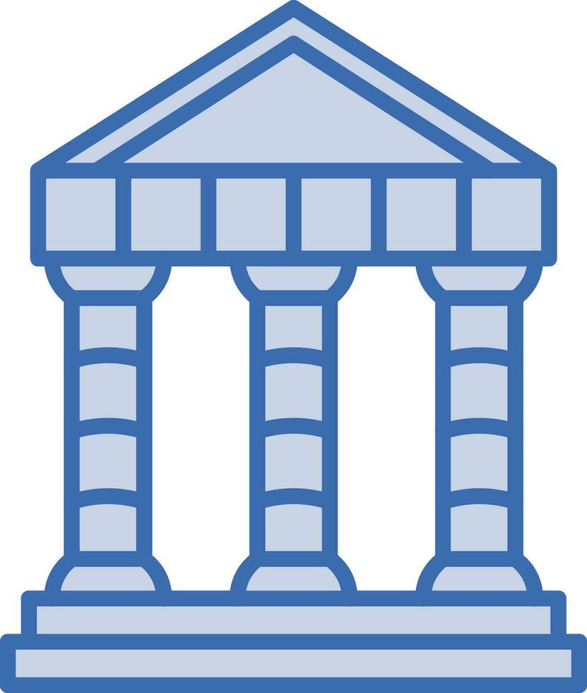 grec temple vecteur icône