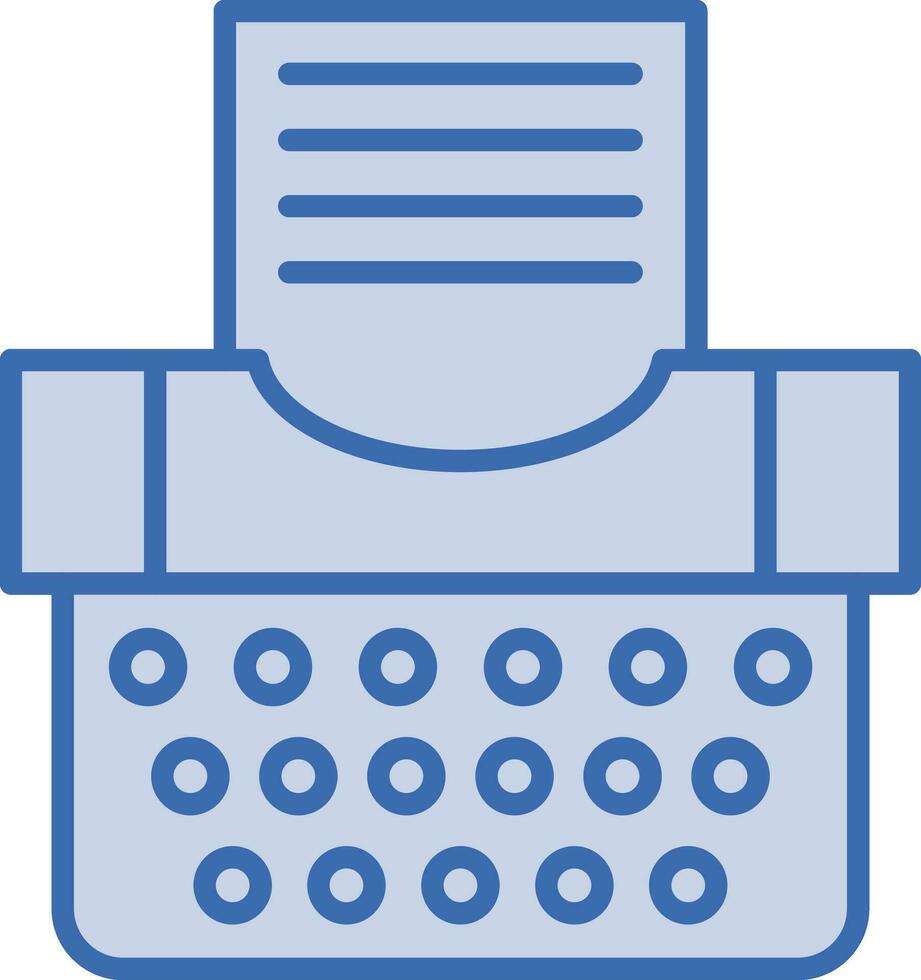icône de vecteur de machine à écrire