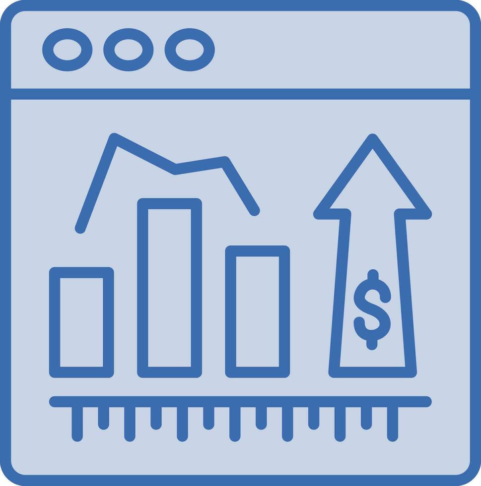 icône de vecteur de statistiques en ligne