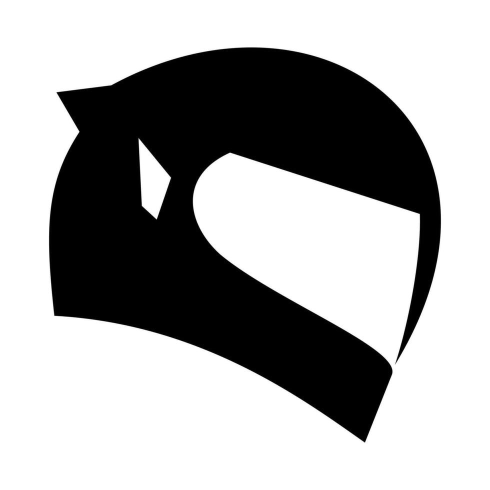 casque moto icône logo vecteur. vecteur