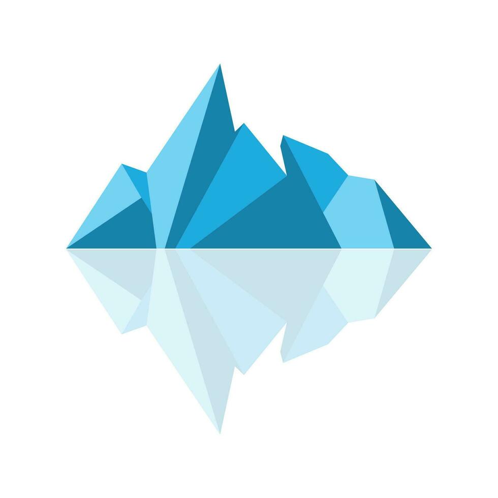 iceberg logo, Antarctique logo conception, Facile la nature paysage vecteur illustration modèle