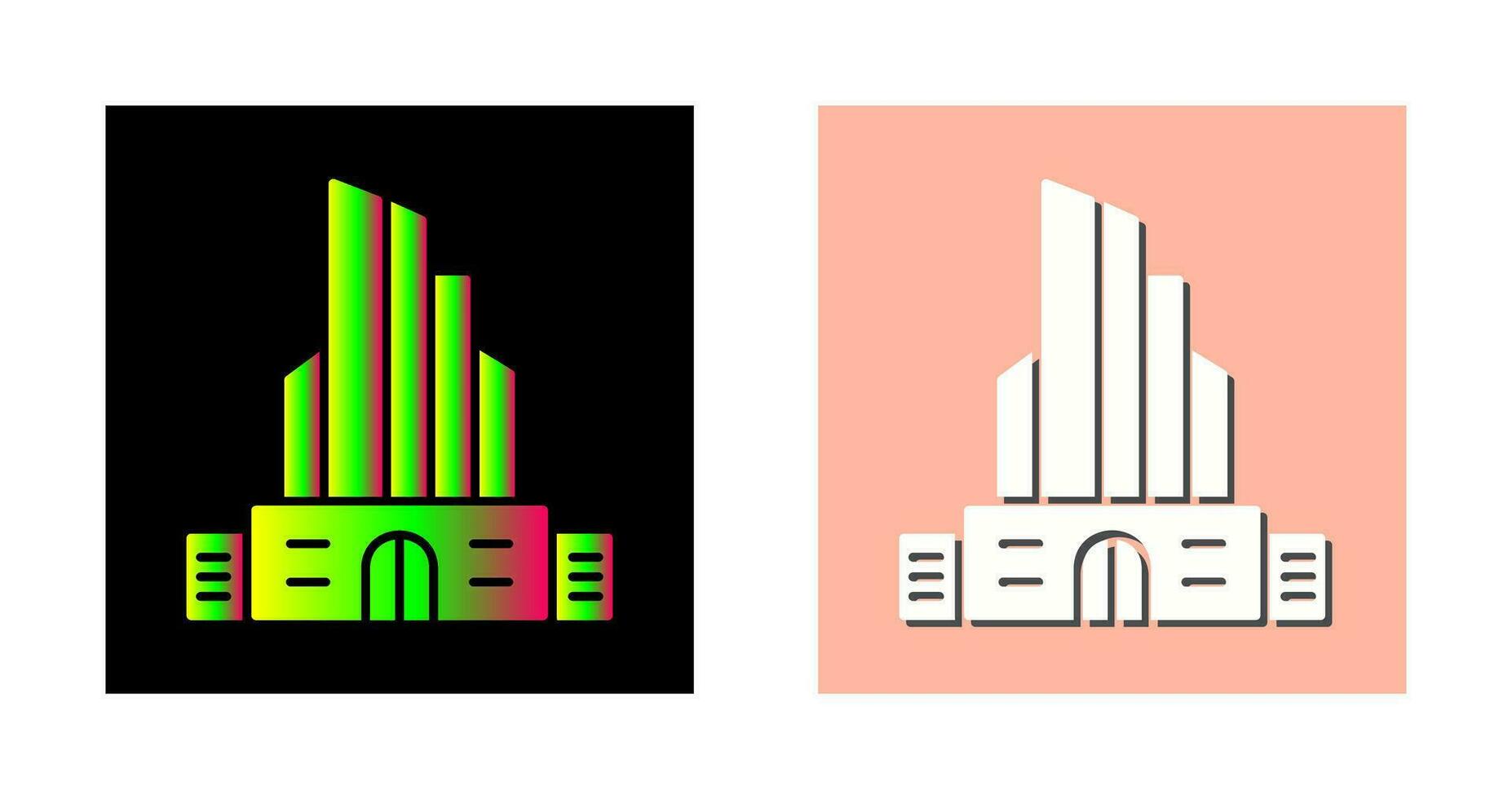 icône de vecteur d'immeuble de bureaux