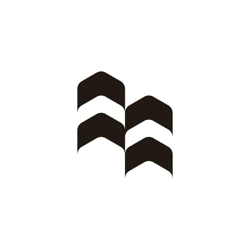 cheminée abstrait industriel bâtiments symbole logo vecteur