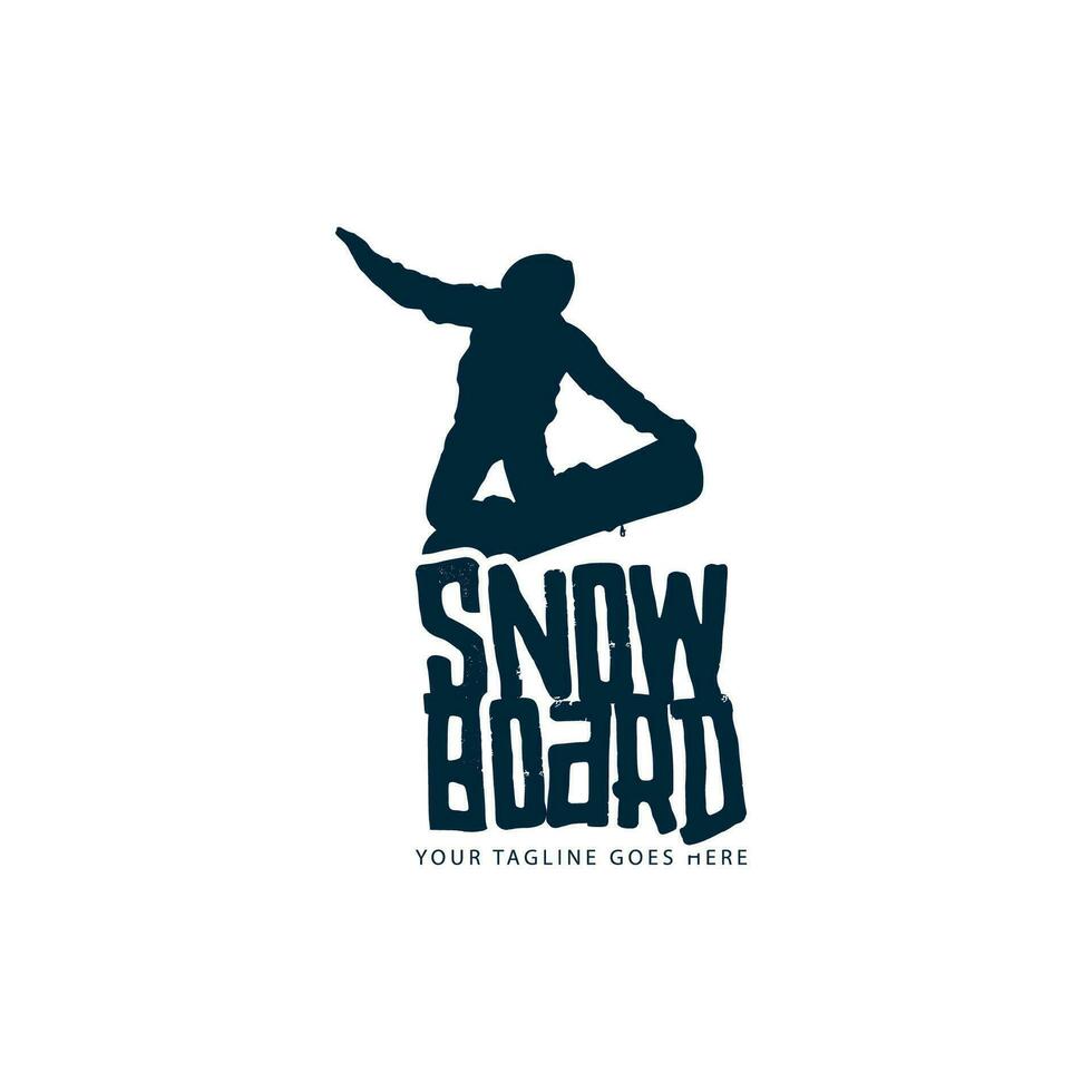 snowboard logo vecteur