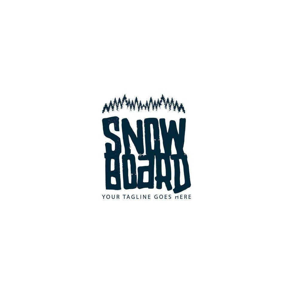 snowboard logo vecteur