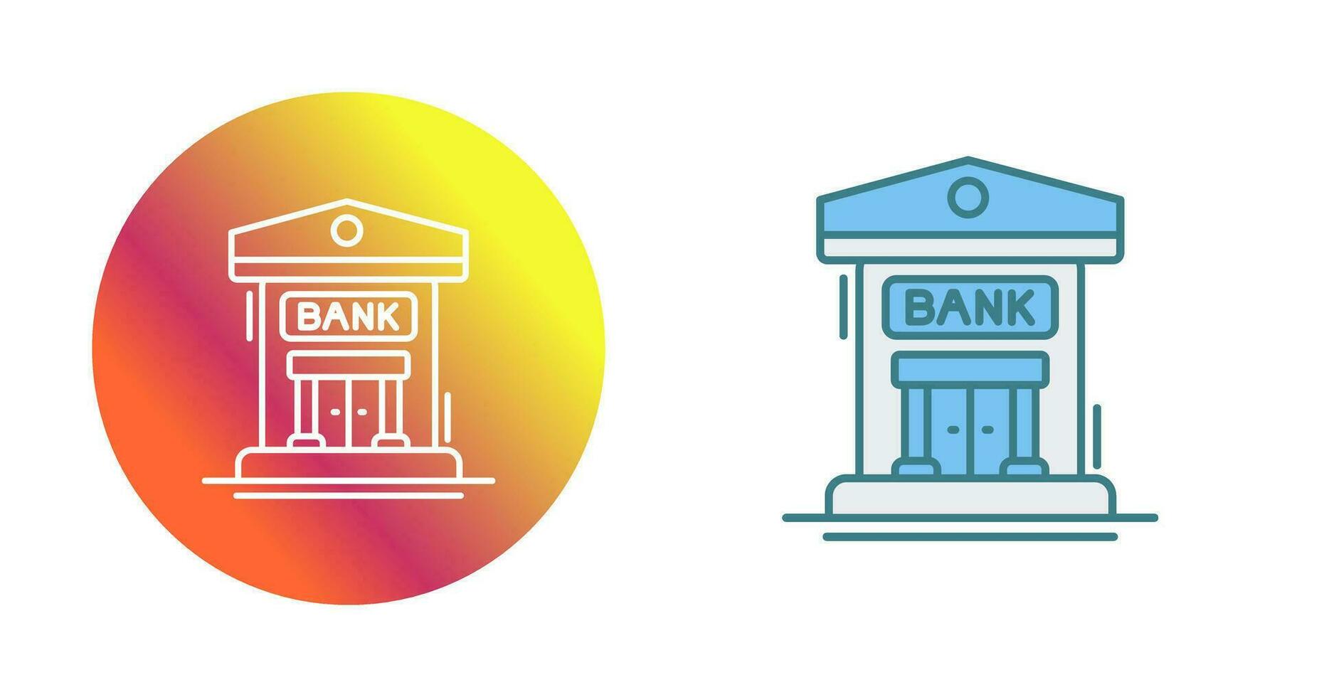 icône de vecteur de banque