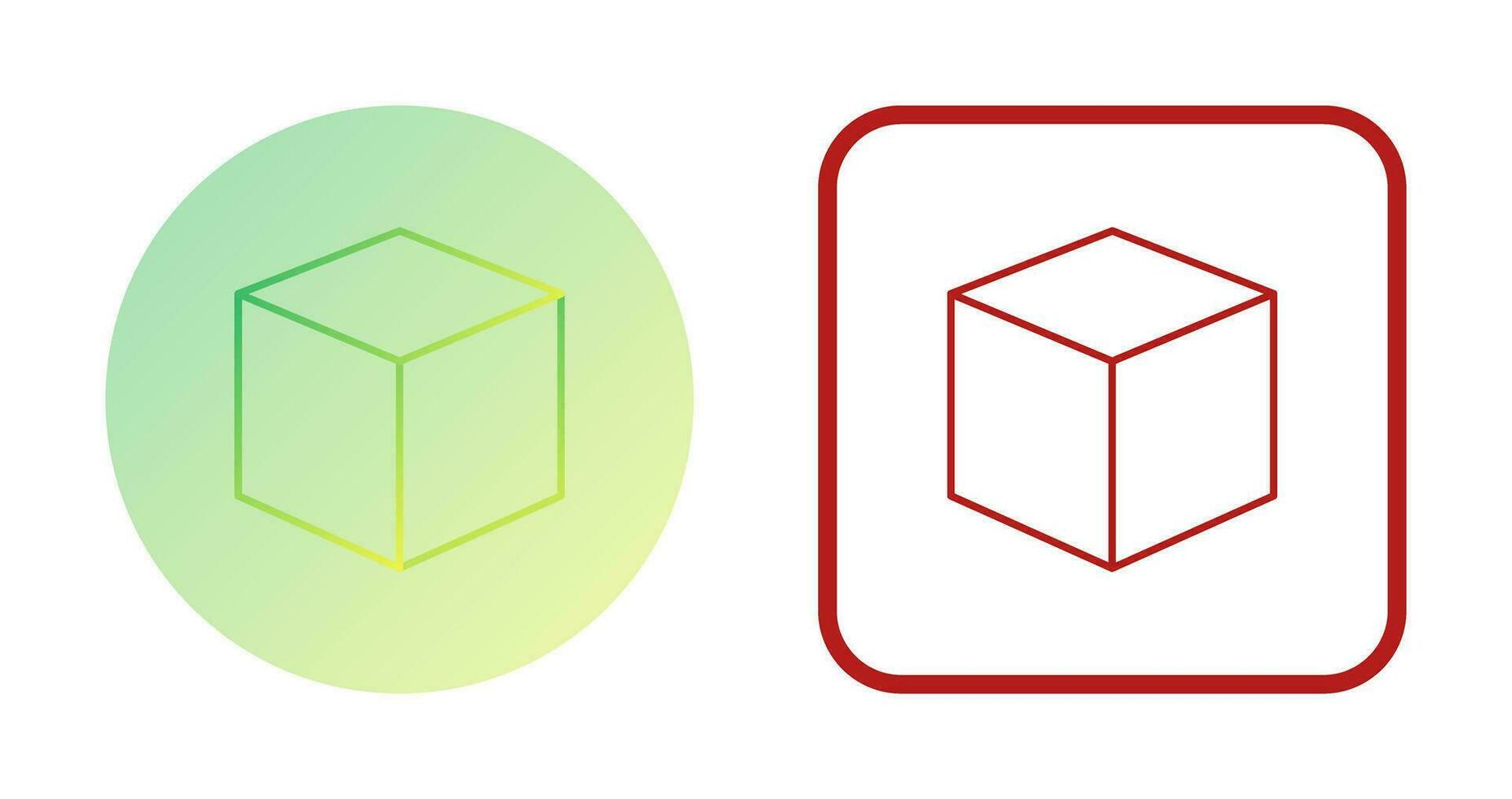 icône de vecteur de conception cubique