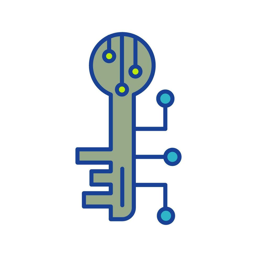 icône de vecteur de clé électronique