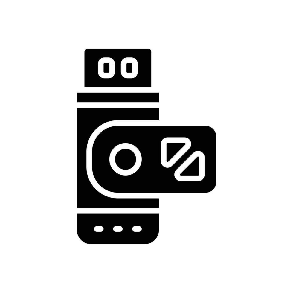 clé USB glyphe icône. vecteur icône pour votre site Internet, mobile, présentation, et logo conception.