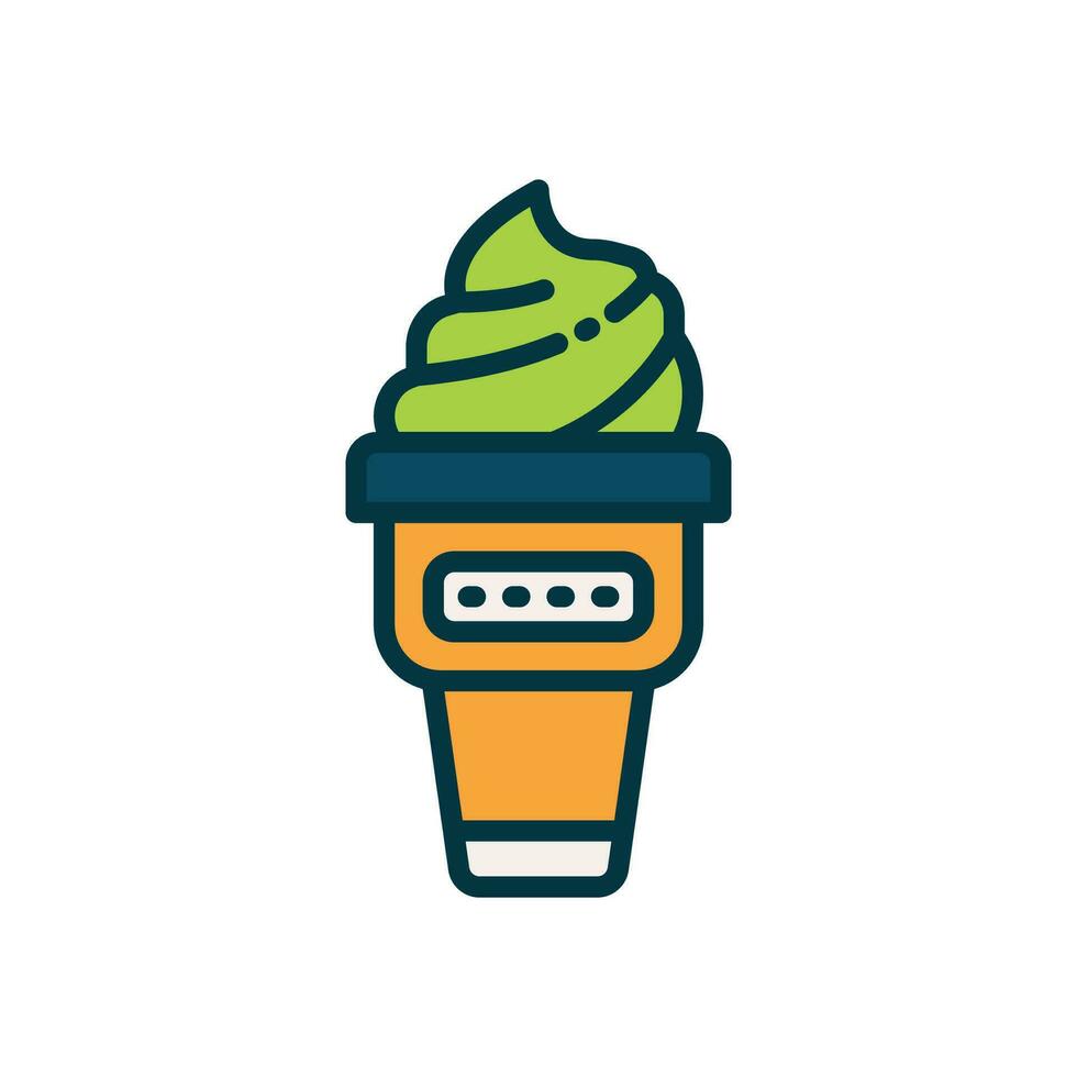 la glace crème rempli Couleur icône. vecteur icône pour votre site Internet, mobile, présentation, et logo conception.