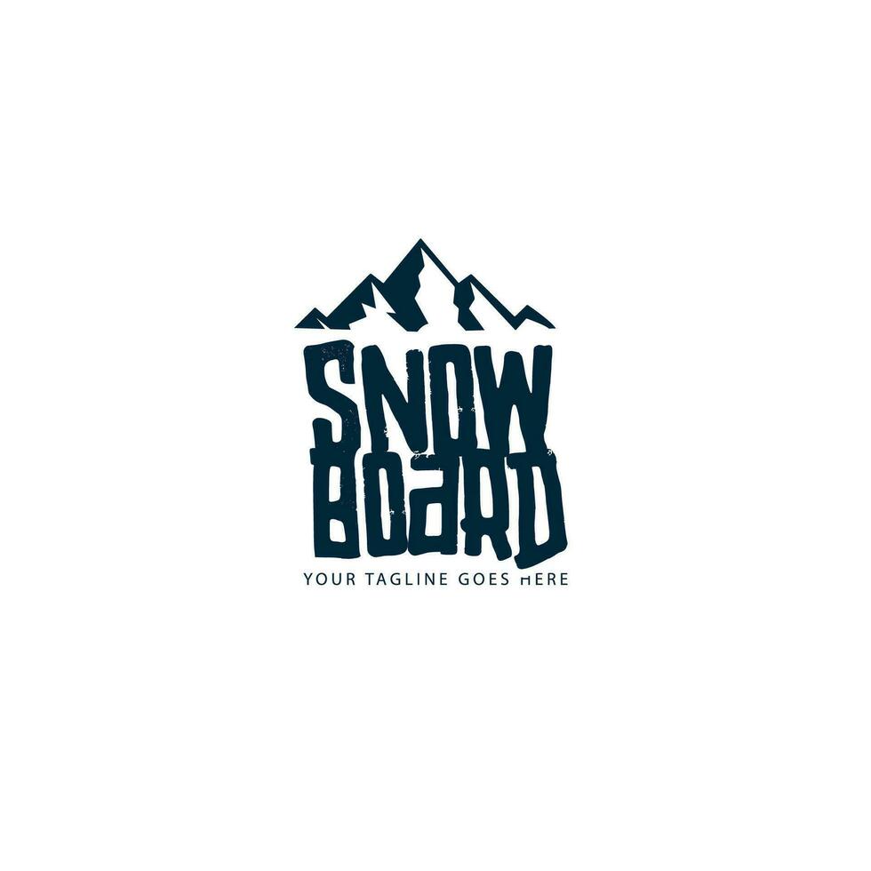 snowboard logo vecteur