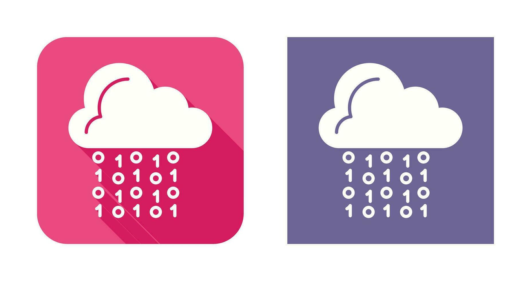 icône de vecteur de codage en nuage