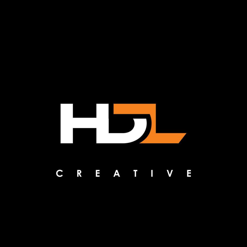 hdl lettre initiale logo conception modèle vecteur illustration