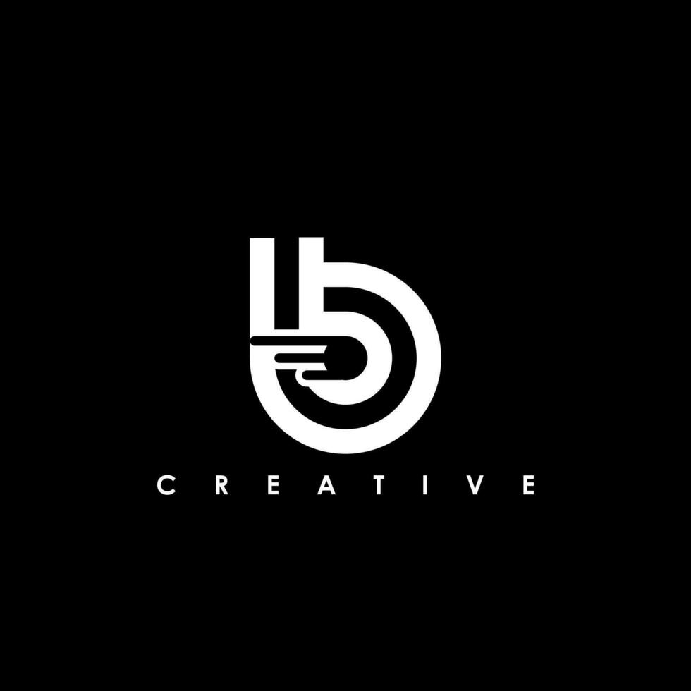 b lettre initiale logo conception modèle vecteur illustration