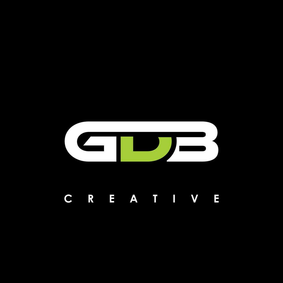 gdb lettre initiale logo conception modèle vecteur illustration