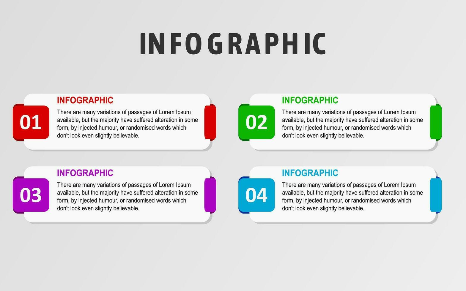 5 étape infographie éléments avec coloré pour présentations, affiches et bannières. vecteur