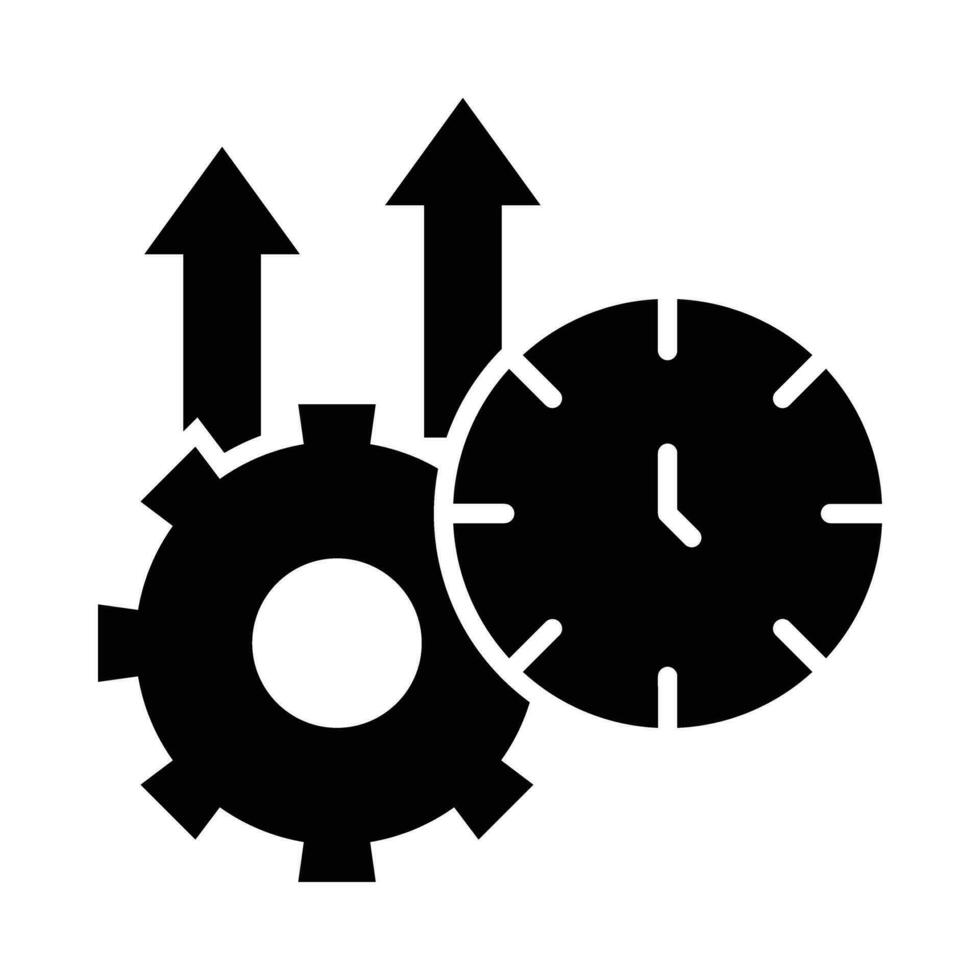 productivité vecteur glyphe icône pour personnel et commercial utiliser.